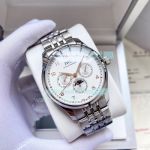 Fake IWC  Perpetual Calendar Chronograph watch Stainless Steel Case White Face 40mm